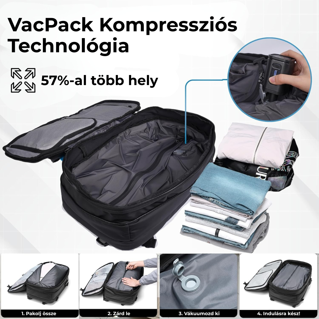 VacPack ® - Vákuum hátizsák légpumpával
