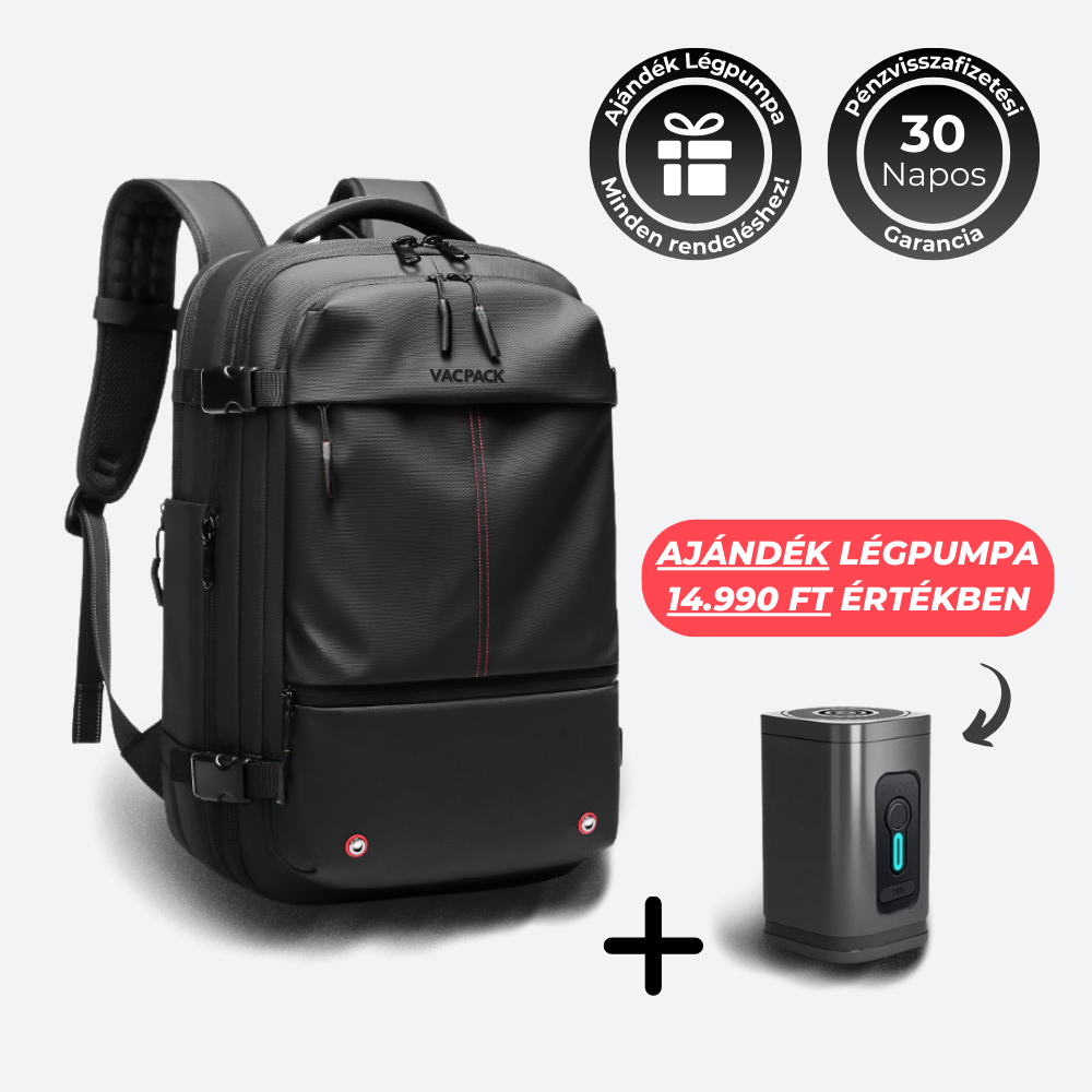 VacPack ® - Vákuum hátizsák légpumpával